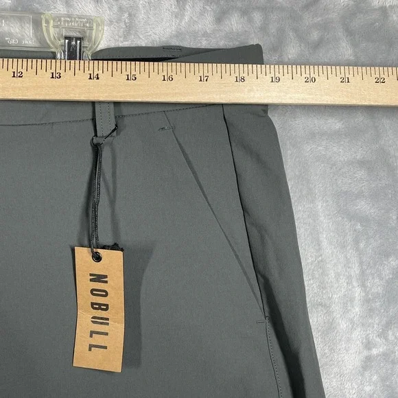 NOBULL Shorts Men's  Size 36R Gray Dark Shadow Golf  7" Inseam Performance NEW - Picture 7 of 8